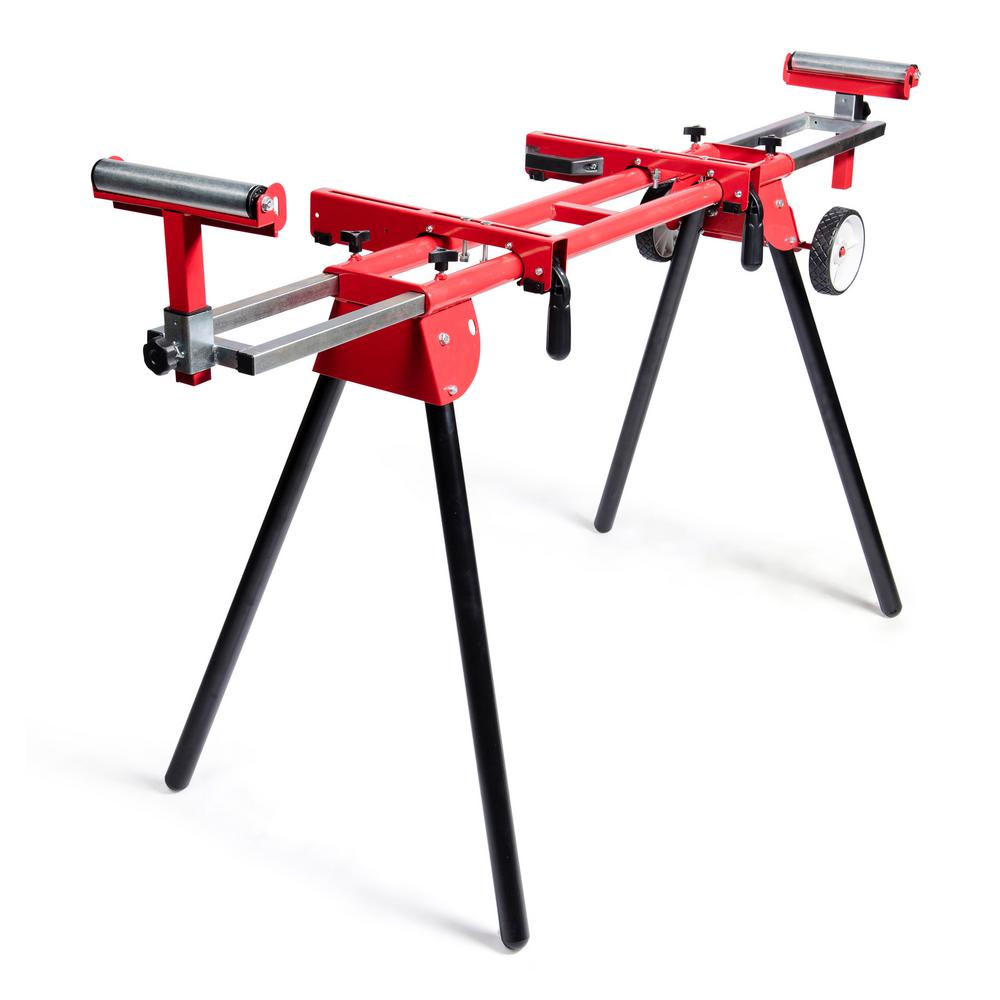 General International 8 inch Miter Saw Stand with Solid Tires by General International