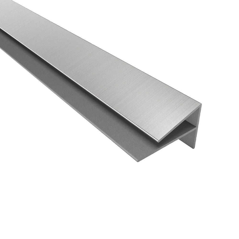 Fasade 4 Ft Brushed Nickel Outside Corner Trim 163 29 The Home Depot Brushed Nickel Outside Corner Trim