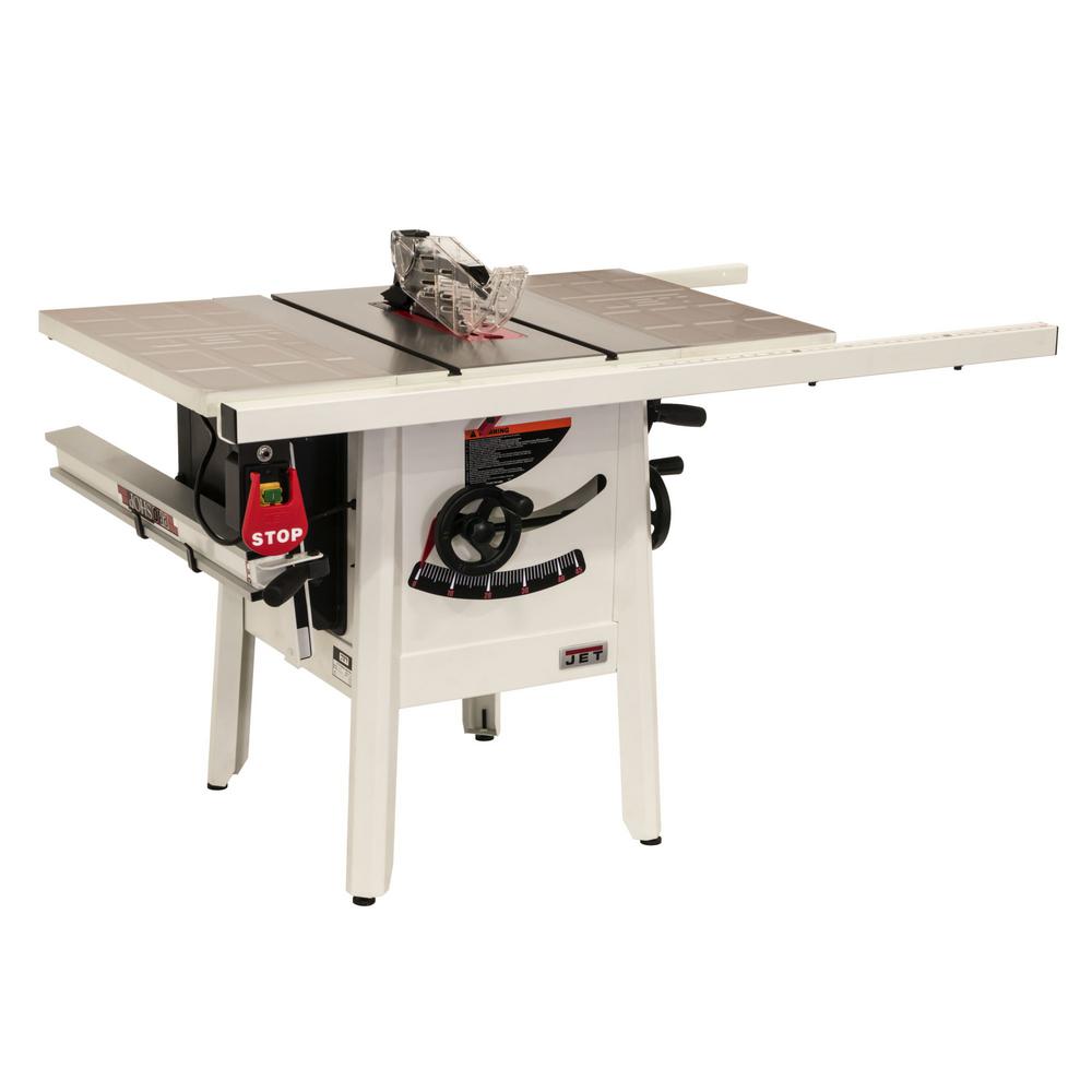 Jet ProShop II 10 in. table saw with 30 in. Rip Stamped Steel JPS-10 ...