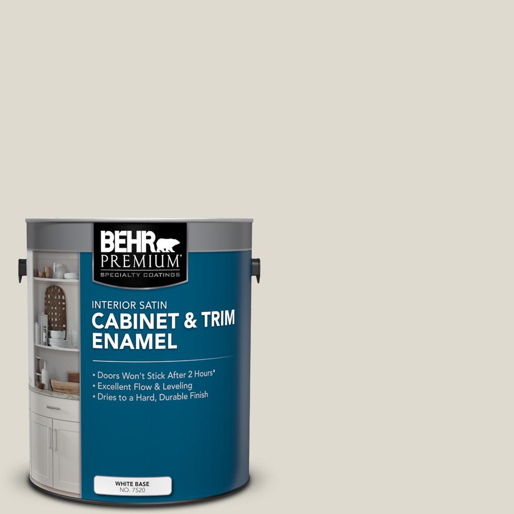 BEHR PREMIUM 1 gal. MQ318 Ginger Sugar Satin Enamel Interior