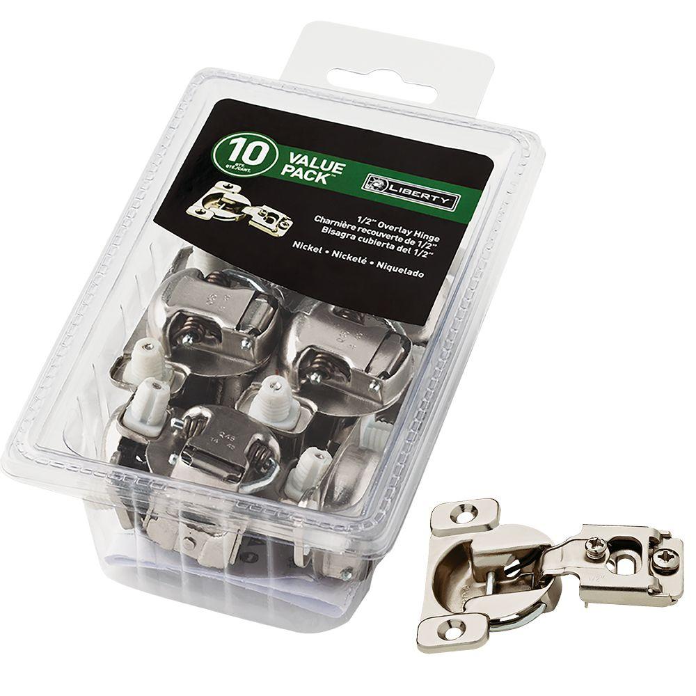 Liberty 35 mm 105Degree 1/2 in. Overlay FaceFrame Hinge (10Pack