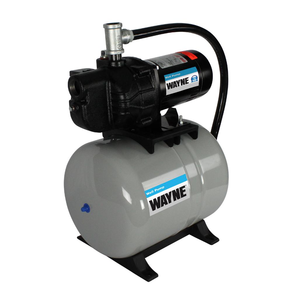 Wayne 1/2 HP Shallow Well System with 8.5 gal. Pre-Charged Tank