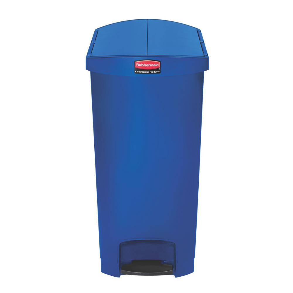 Rubbermaid Commercial Products Slim Jim Step-On 24 Gal. Blue Plastic End Step... by Rubbermaid Commercial Products