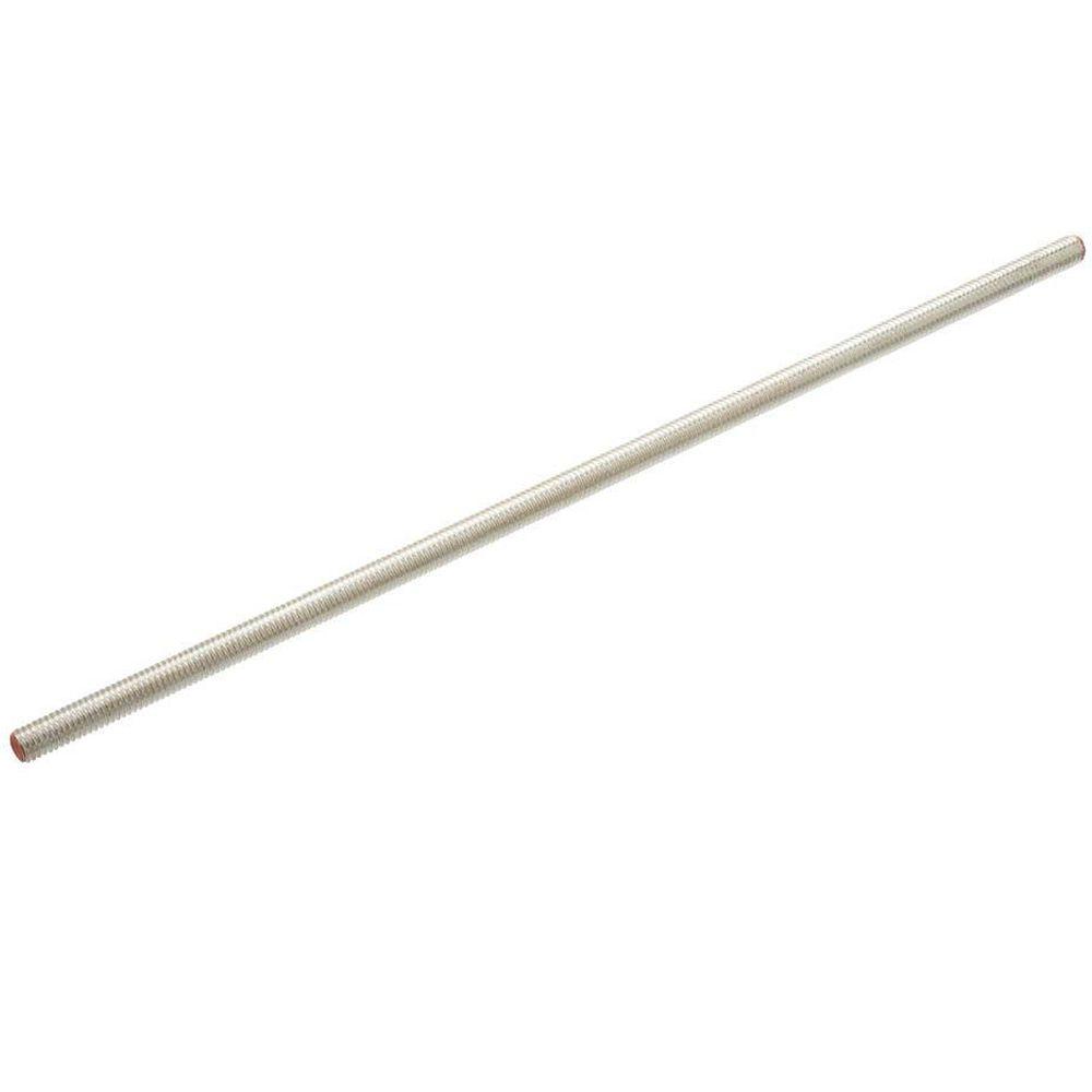 Everbilt 1/4 in. x 12 in. Zinc Threaded Rod802097 The Home Depot