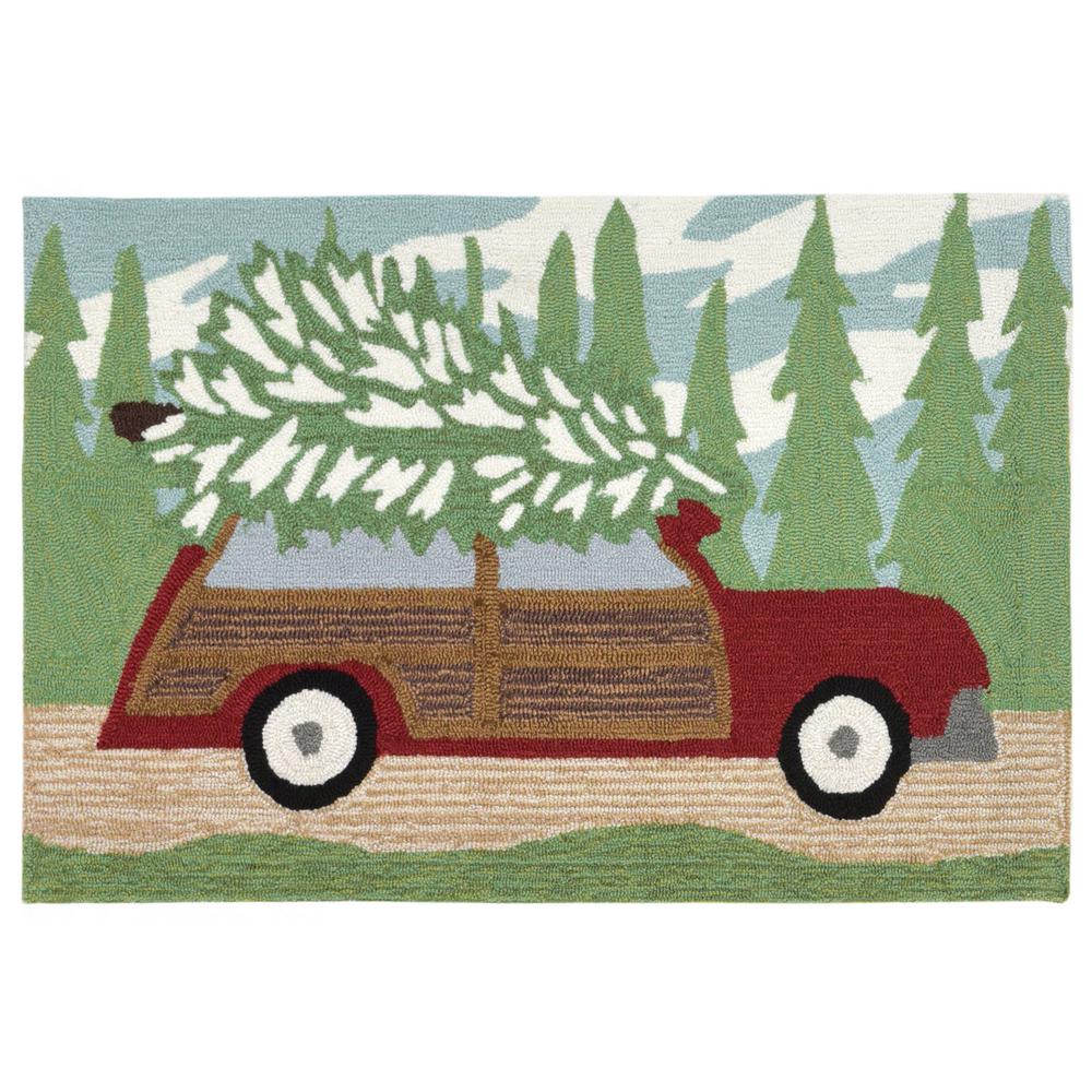 Woodside Tree Pine 3 Ft X 4 Rectangle Indoor Outdoor Area Rug