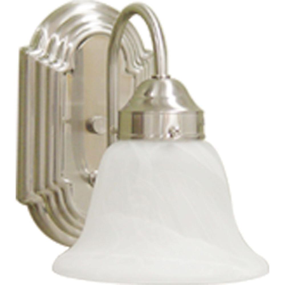 Volume Lighting 1Light Brushed Nickel Wall SconceV134133 The Home