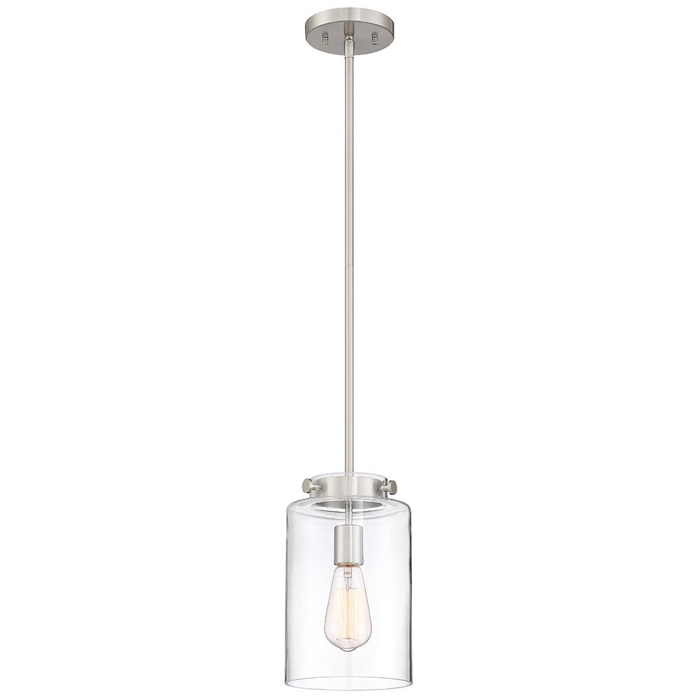  Home  Decorators  Collection 1 Light Brushed Nickel Mini  