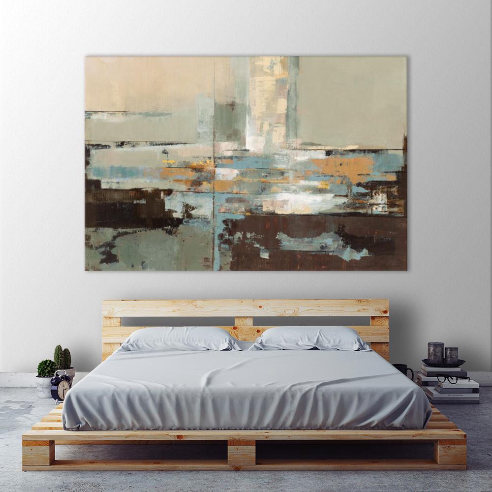 Clicart 48 in. x 72 in. "Morning Haze" by Silvia Vassileva Printed Framed Canvas Wall Art