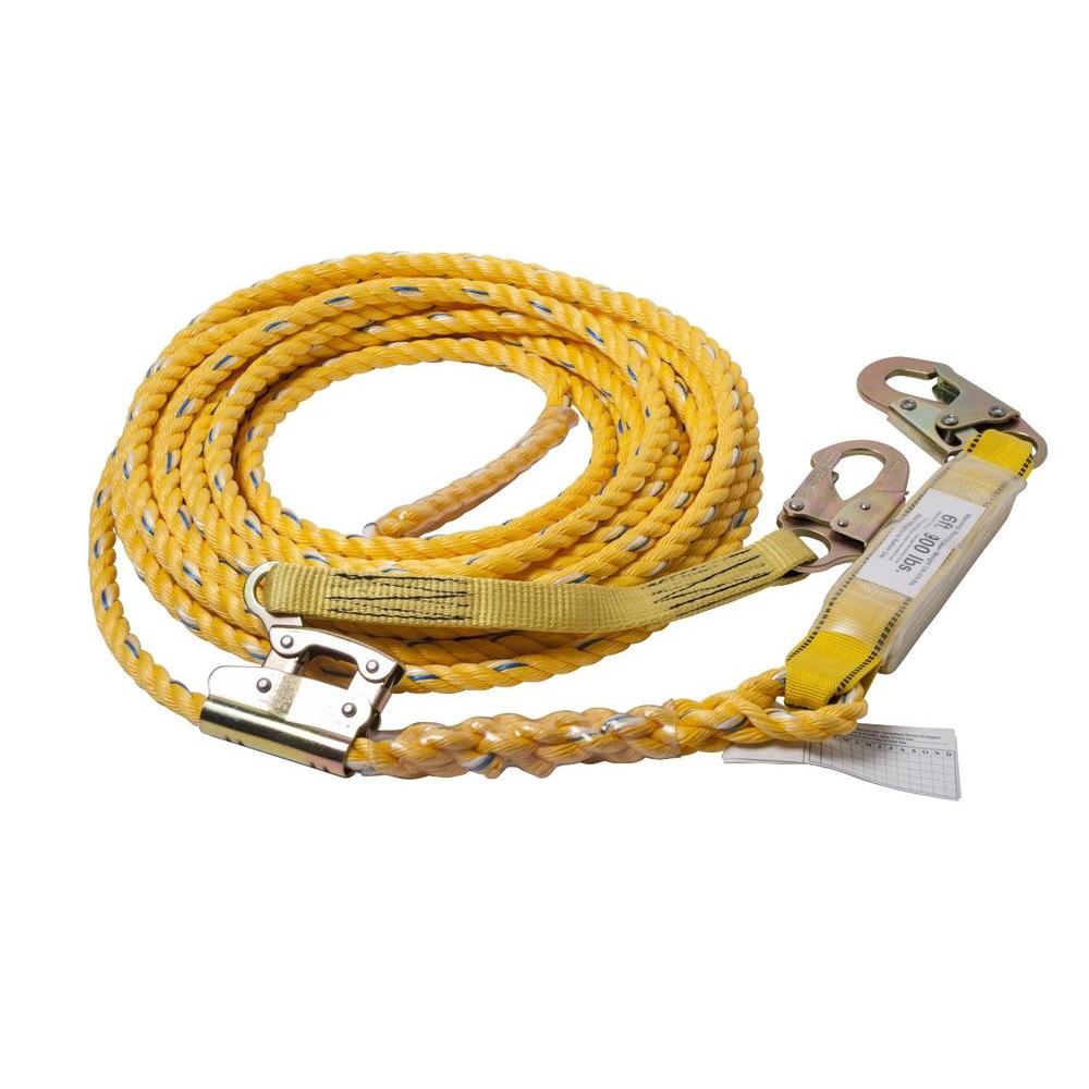 Guardian Fall Protection 100 ft. Poly Steel Vertical ...