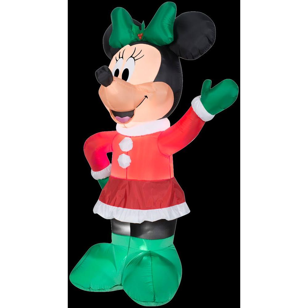 Gemmy 5.5 ft. H Inflatable Holiday Minnie87782X The Home Depot