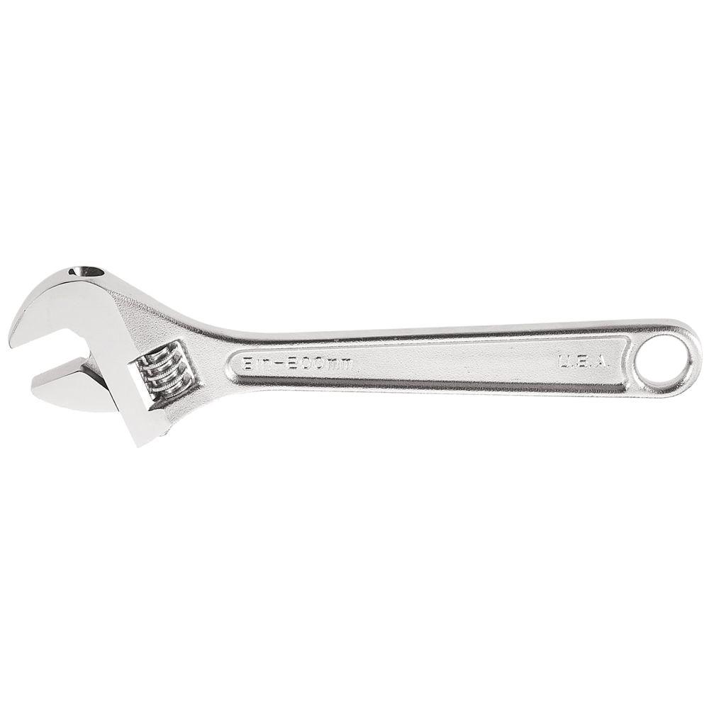 Klein Tools 11/8 in. Extra Capacity Adjustable Wrench5078 The Home