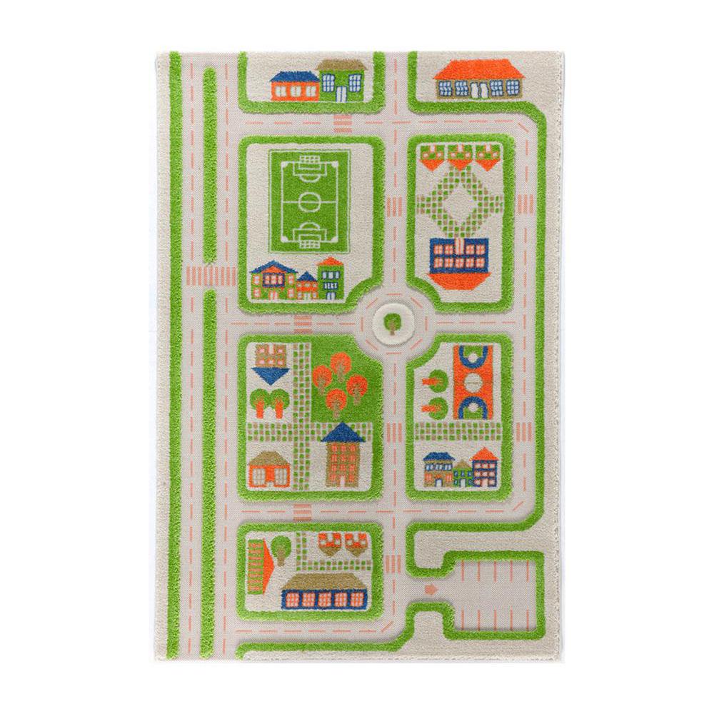 LUCA AND CO IVI Traffic Play Rug in Green at Nordstrom