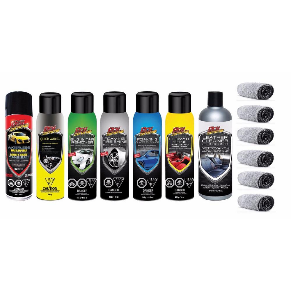 Dry Shine Waterless Car Care The Arsenal Complete Waterless Car Wash Detailing Kit