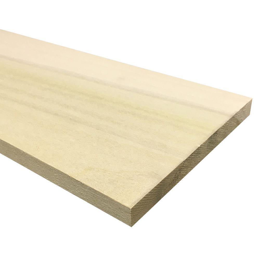 Weaber 1/2 in. x 6 in. x 4 ft. Hobby Board Kiln Dried S4S Poplar Board (10Piece)27160 The