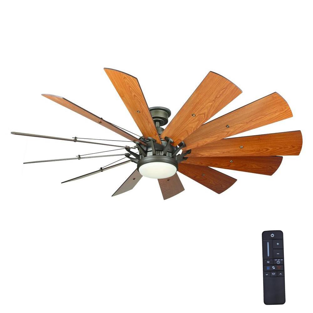Home Decorators Collection Trudeau 60 inch LED Indoor Espresso Bronze Ceiling... by Home Decorators Collection