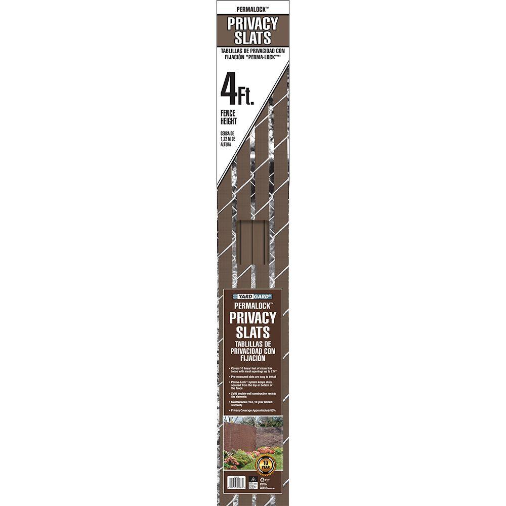 YARDGARD 4 ft. H x 10 ft. W Brown Perma-Lock Double Wall ...