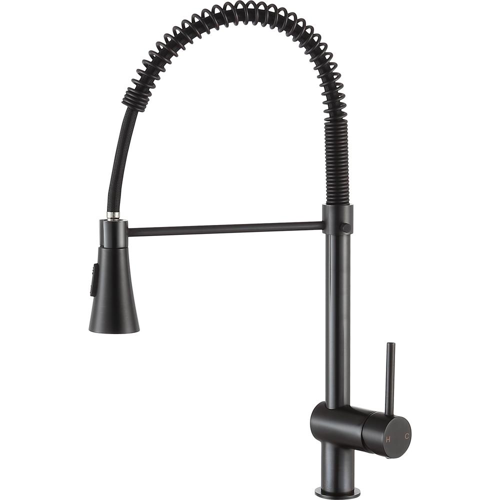 Anzzi Carriage Single Handle Standard Kitchen Faucet In Oil Rubbed