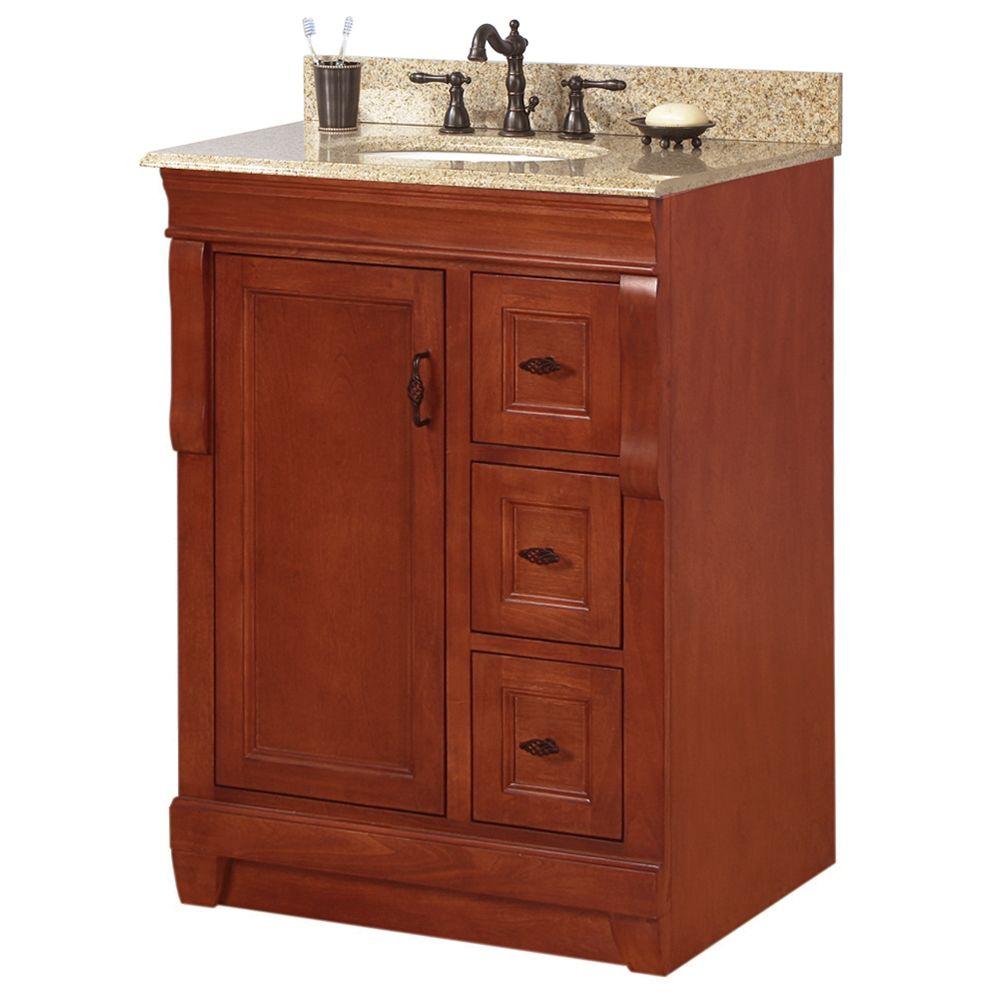 Foremost Naples 25 in. W x 22 in. D Bath Vanity in Warm Cinnamon with