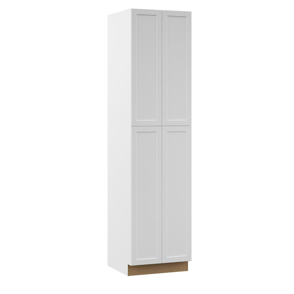 Hampton Bay Designer Series Kitchen Cabinets The Home Melvern Assembled 24x96x23 75 In Pantry Kitchen Cabinet White