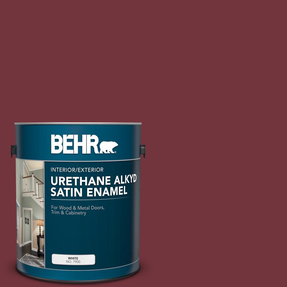 BEHR 1 gal. S1307 Cherry Cola Urethane Alkyd Satin