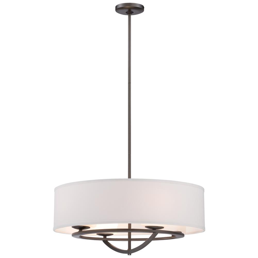 George Kovacs Circuit 4 Light Smoked Iron Pendant