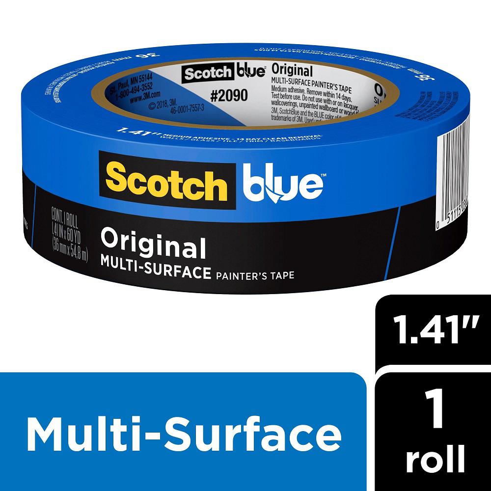 Photo 1 of 3 rolls of ScotchBlue 1.41 in. x 60 yds. Original Multi-Surface Painter's Tape