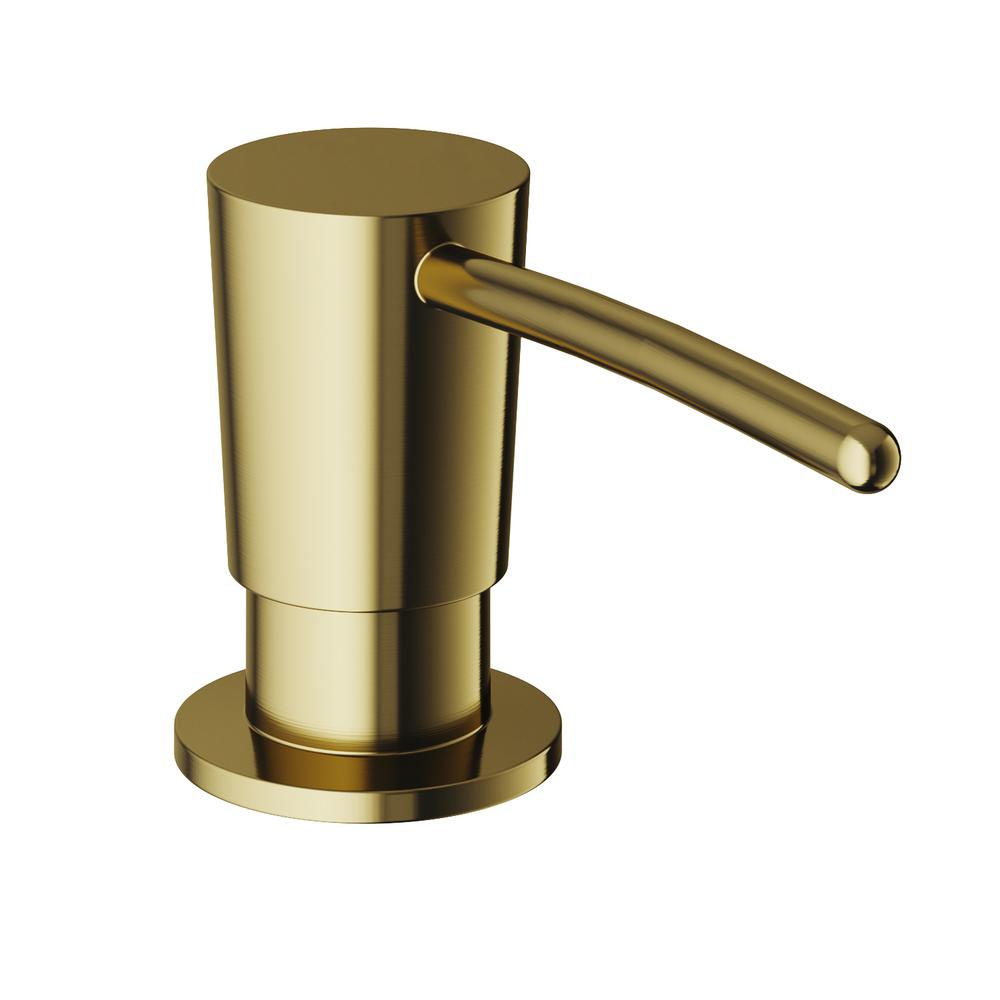 VIGO 10 oz. Kitchen Soap Dispenser in Matte Brushed Gold, Matte Gold