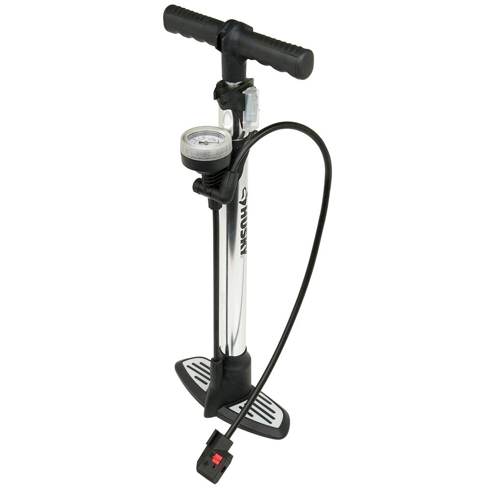 bicycle floor pump with gauge