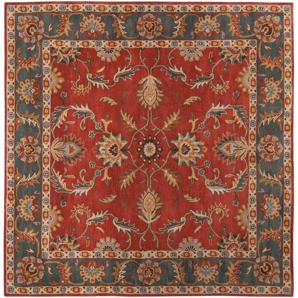Artistic Weavers John Rust Red 6 Ft X Square Area Rug Jhn Artistic Weavers John Rust Red 6 Ft X Square Area Rug