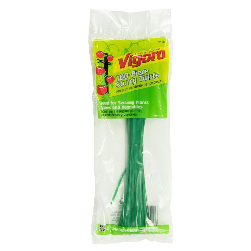 Vigoro 100Piece Sturdy TwistsT002BVG The Home Depot