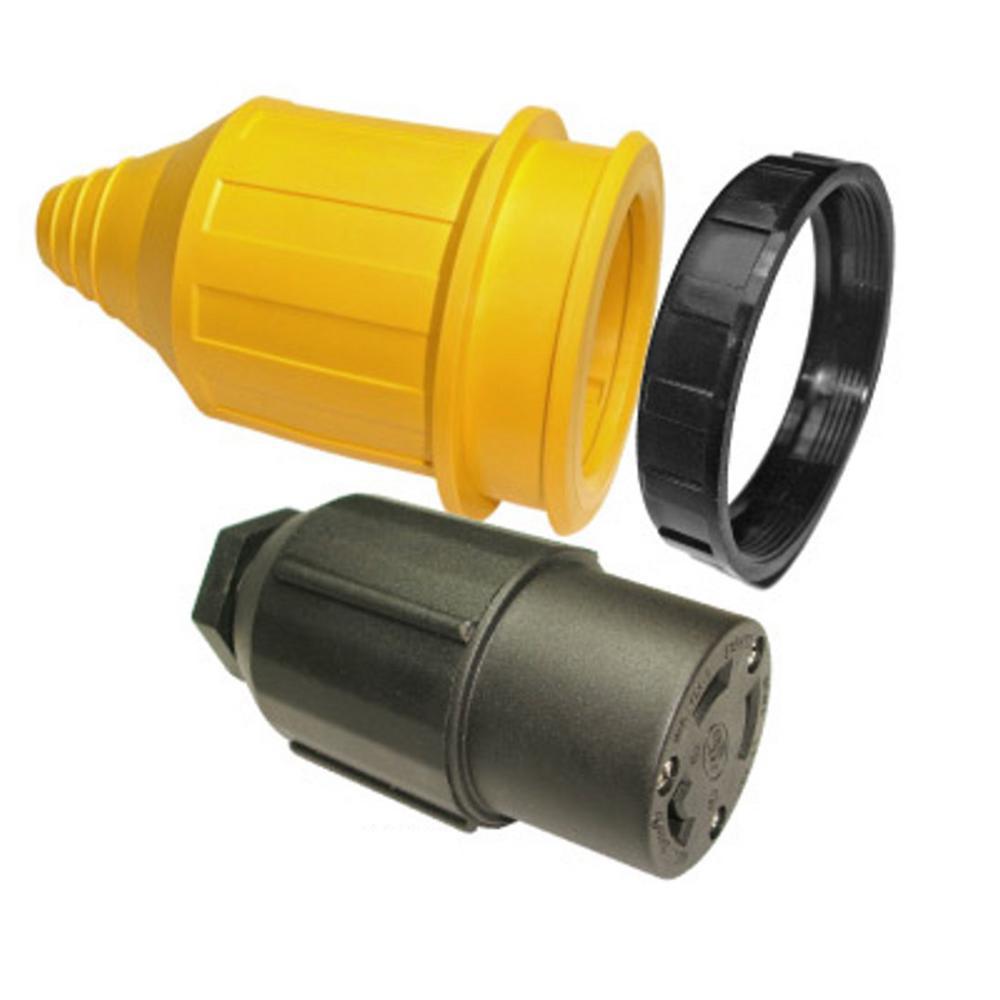 Conntek RV/ Marine Female Wiring Set 30 Amp L530R with Weather Boot