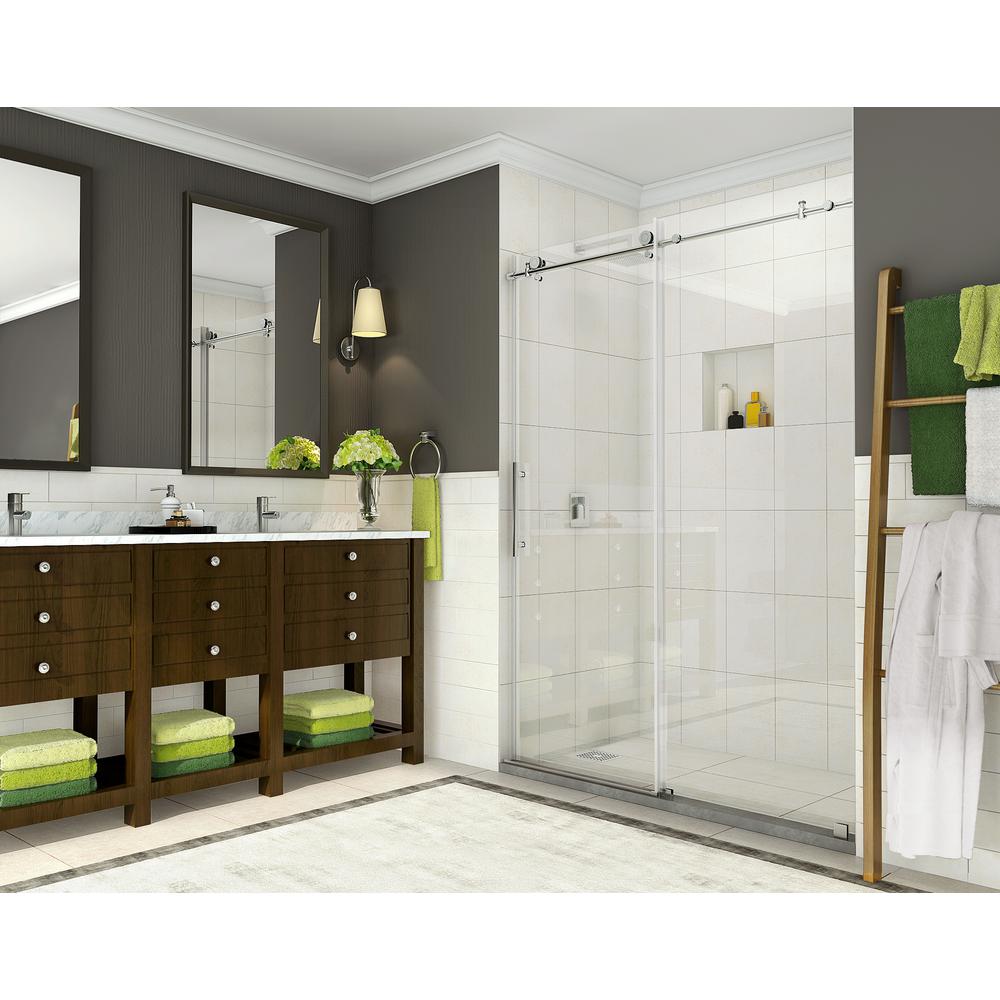 Pivot Hinged Shower Doors Showers The Home Depot Cine 56 In To 60 X 76 Frameless Sliding