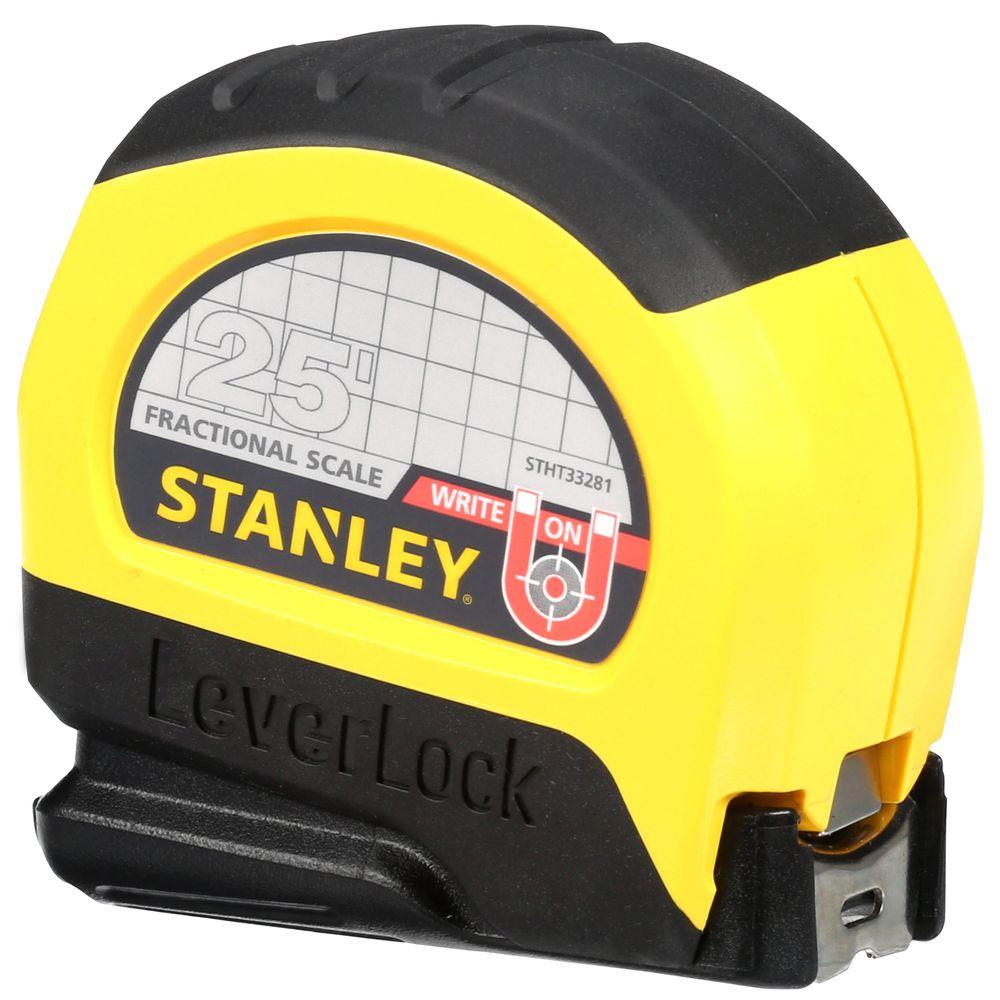 LeverLock 25 ft. x 1 in. Tape Measure with Fractional Scale