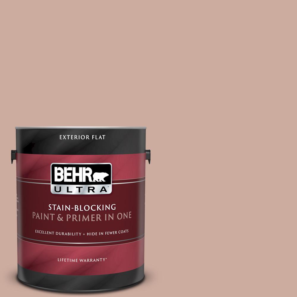 Welp BEHR ULTRA 1 gal. #MQ1-50 Art Deco Pink Flat Exterior Paint and UA-01