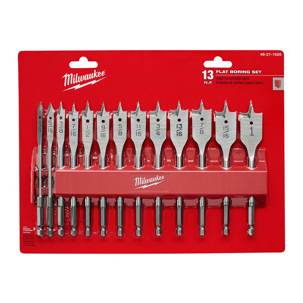 BIT BORING FLAT SET 13PC