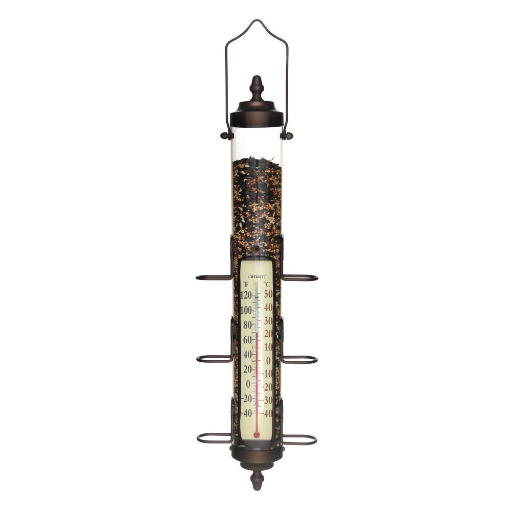 24 In Birdfeeder Thermometer In Bronze Patina Bft28bp The Home