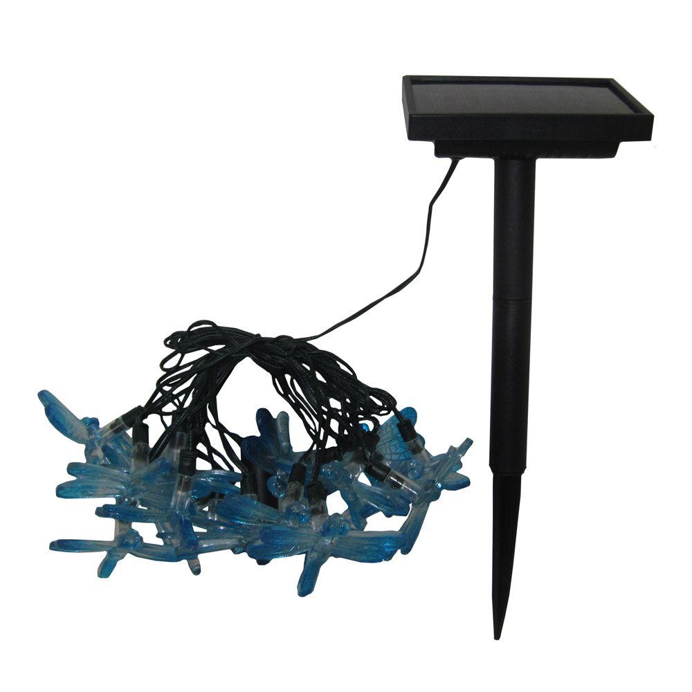 Smart Solar 20 Light Led Multi Color Dragonfly String 20 Light Led Multi Color Dragonfly Solar String Set