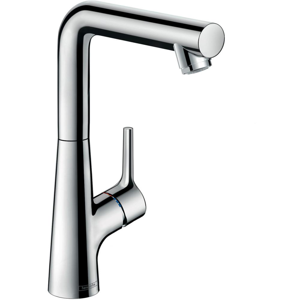 Hansgrohe Talis S Single Hole Single-Handle Mid Arc Bathroom Faucet in