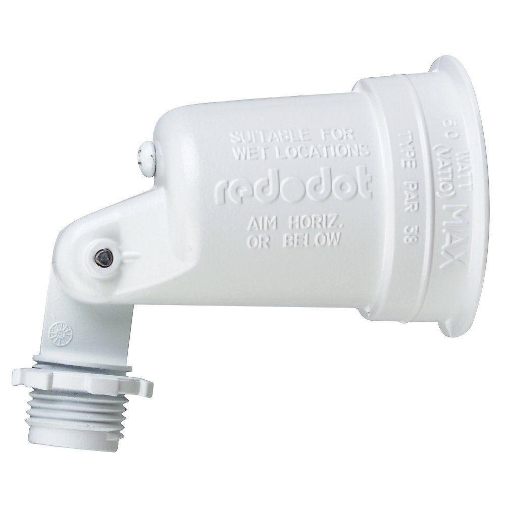 Red Dot 150 Watt White Outdoor Weatherproof Landscape Spot Light Red Dot 150 Watt White Outdoor Weatherproof Landscape Spot Light