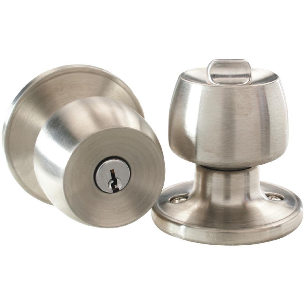 Defiant Brandywine Stainless Steel Entry Door Knob-T8600 - The Home Depot