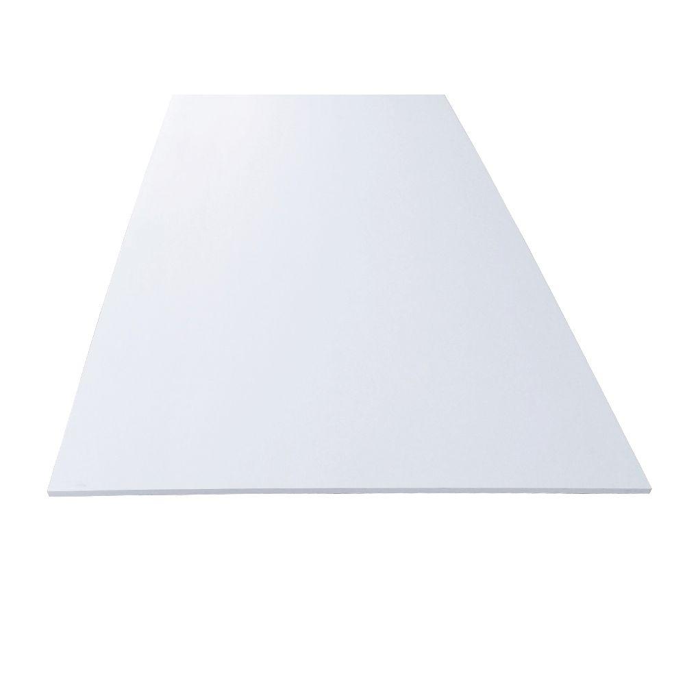 1/2 in. x 48 in. x 96 in. White PVC Sheet Panel190360 The Home Depot