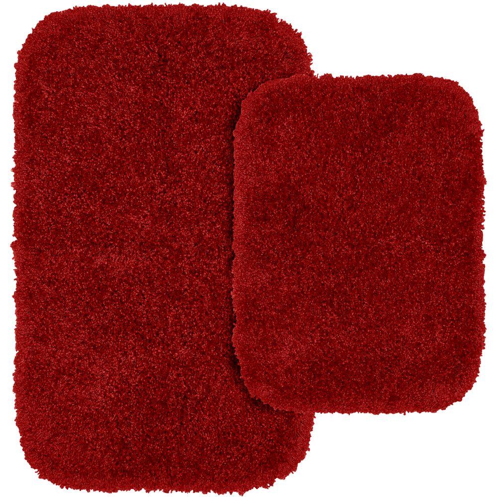 Garland Rug Serendipity Chili Pepper Red 21 in. x 34 in. Washable ...