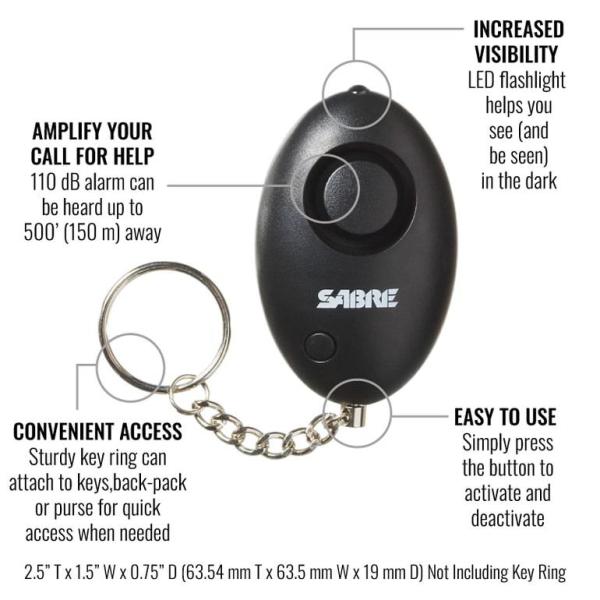 personal alarm with key ring