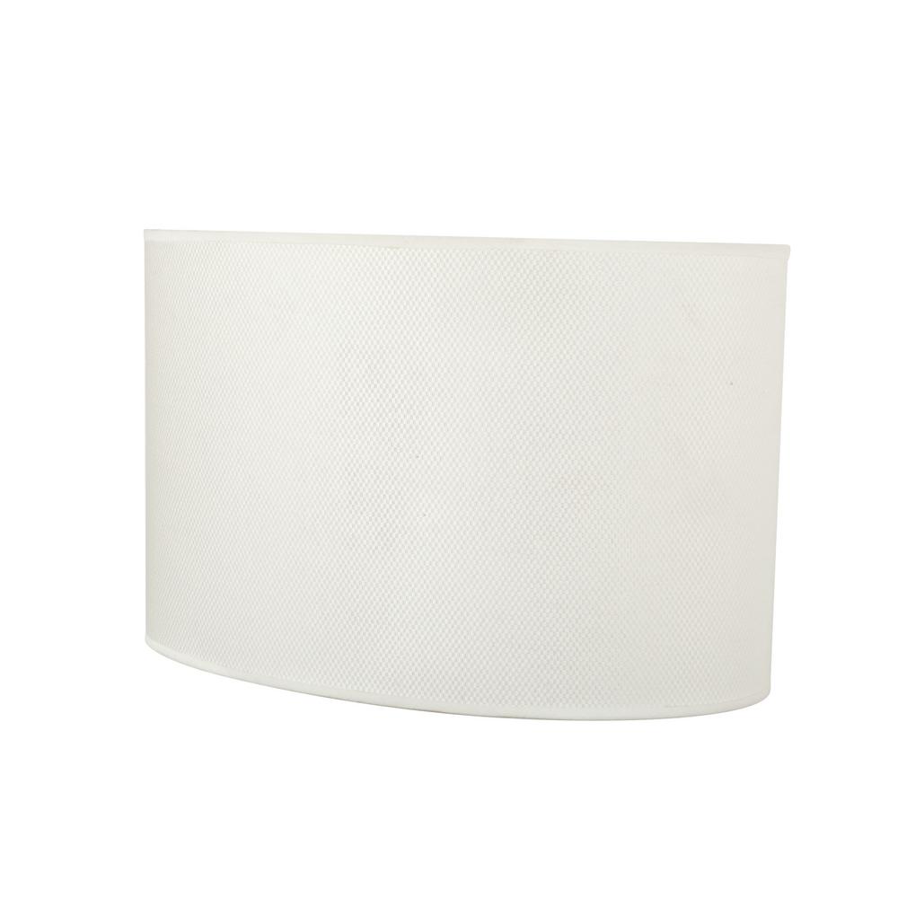 white oval lamp shade