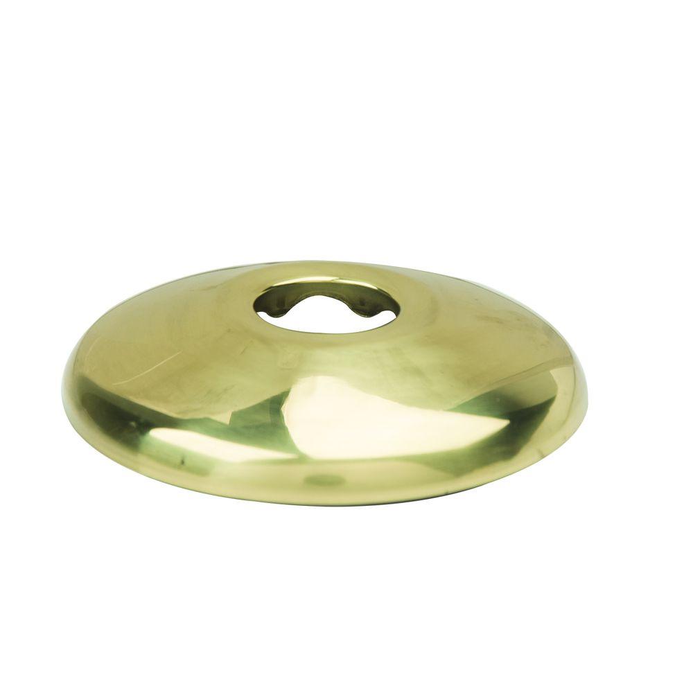 BrassCraft 3/8 in. IPS Shallow Escutcheon in Polished Brass646 P The