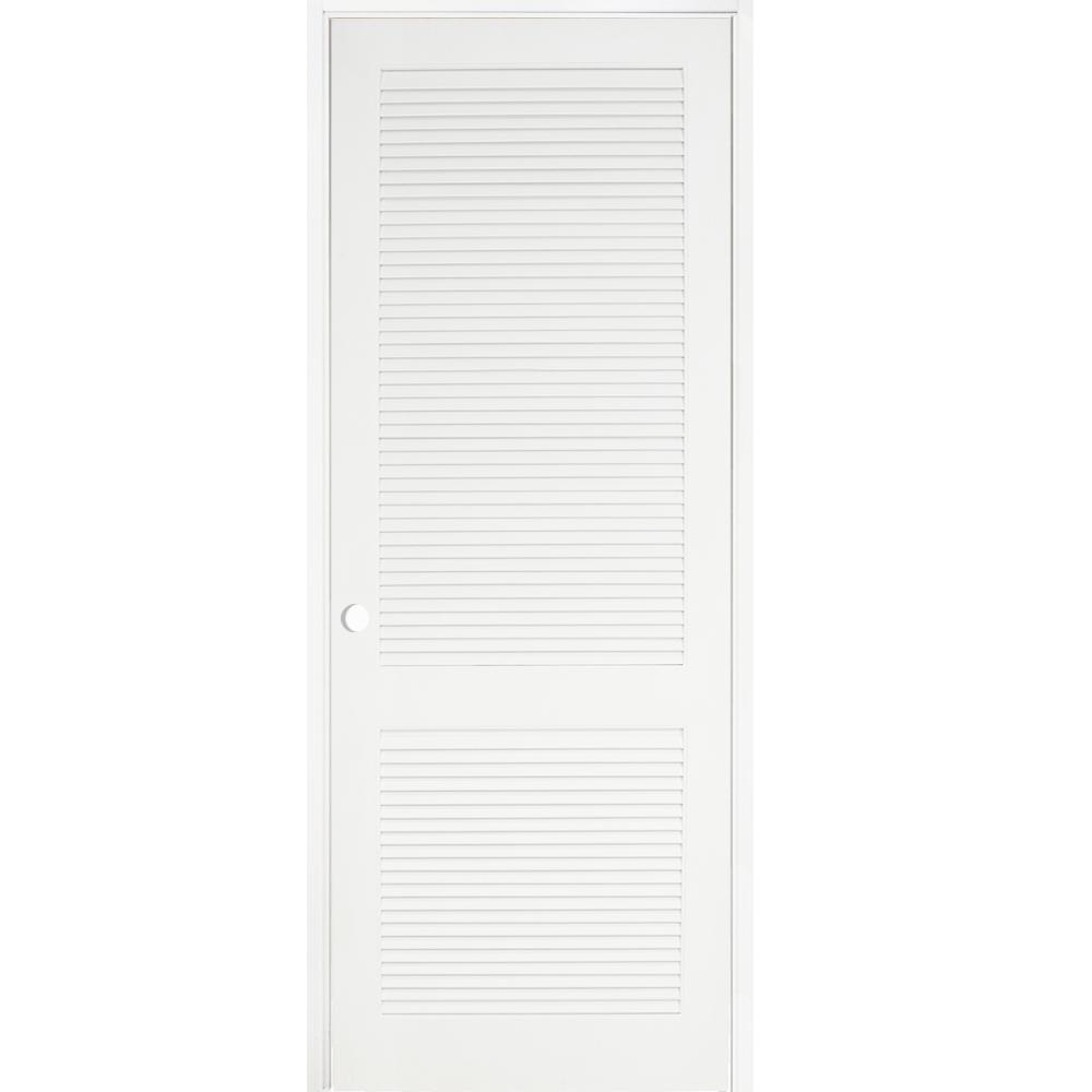 Wood - 30 x 80 - Louvered - Prehung Doors - Interior & Closet Doors ...