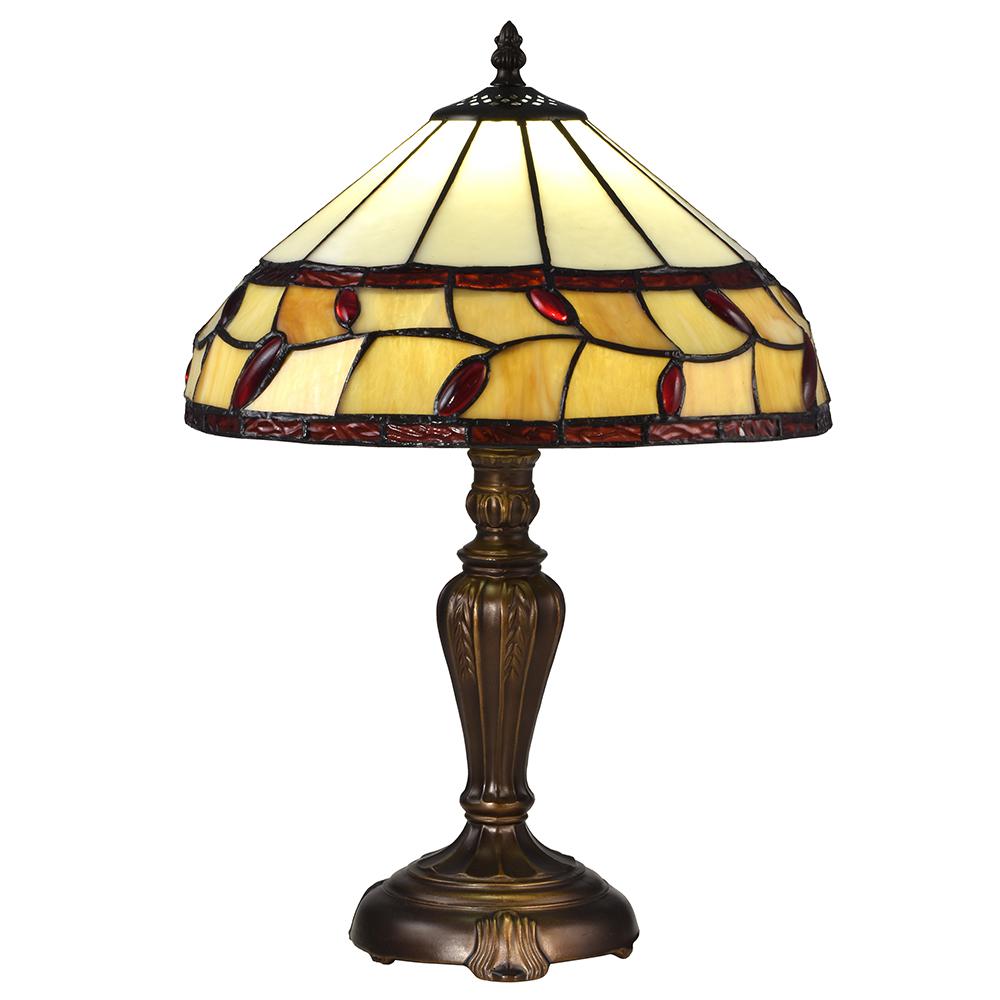 Springdale Lighting 19 in. Charlesville Antique Bronze Table Lamp with