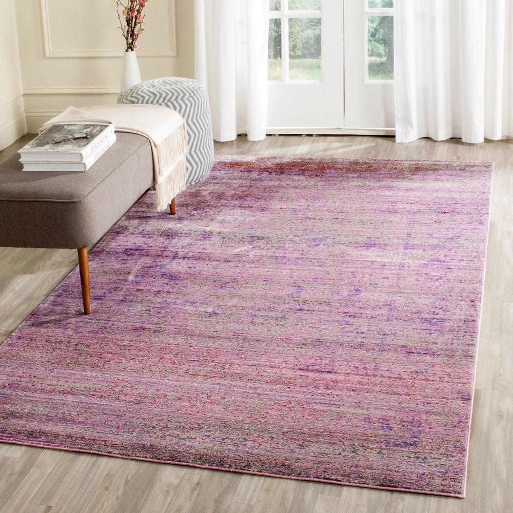 Safavieh Valencia Lavender Multi 5 Ft X 8 Ft Area Rug VAL203N 5 The   Lavender Multi Safavieh Area Rugs Val203n 5 64 1000 