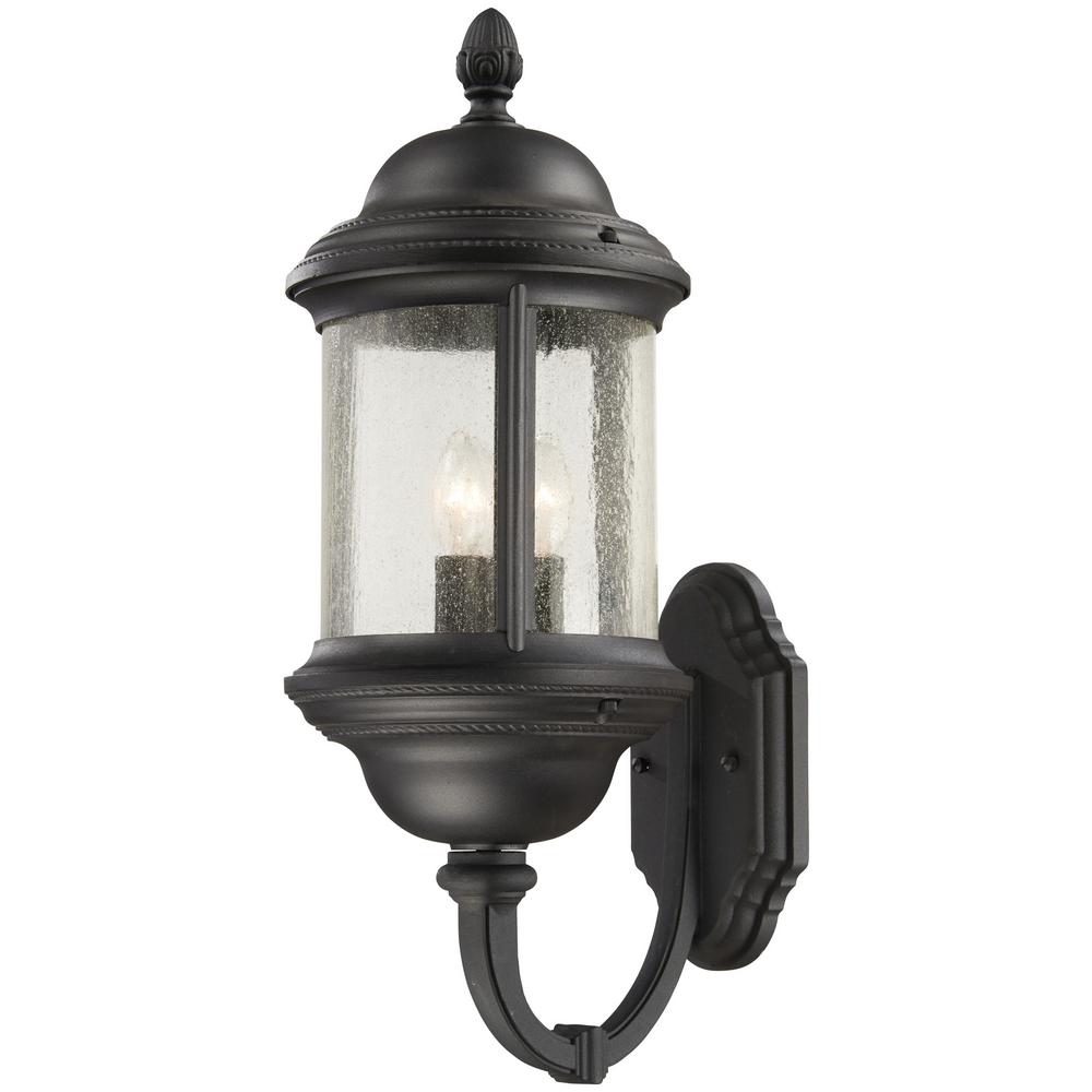 Minka Lavery Hancock 3-Light Black Outdoor Wall Lantern Sconce-9018-66 ...