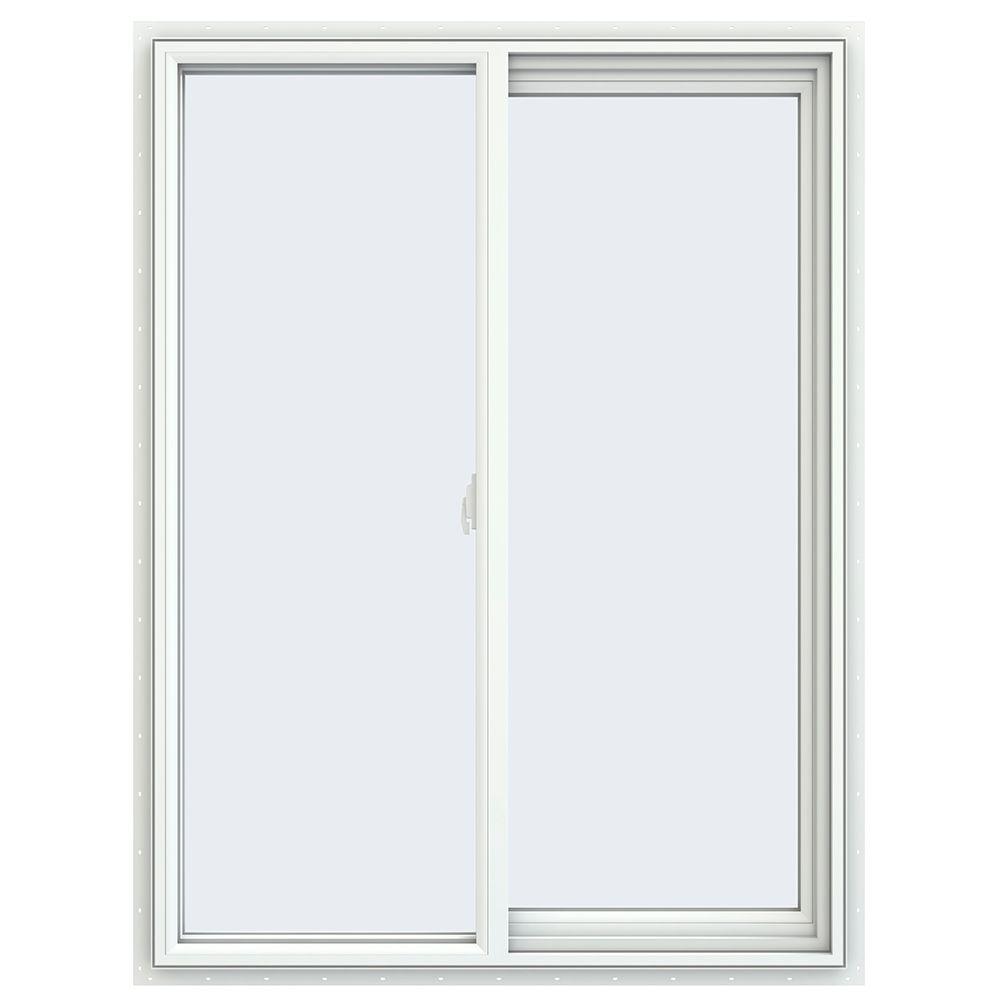 JELD-WEN 35.5 in. x 47.5 in. V-2500 Series Right-Hand Sliding Vinyl ...